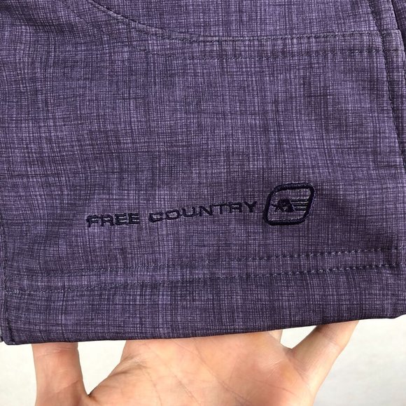 Free Country Women's Size Small Purple Softshell Fleece Lined Full Zip Jacket - Picture 5 of 9